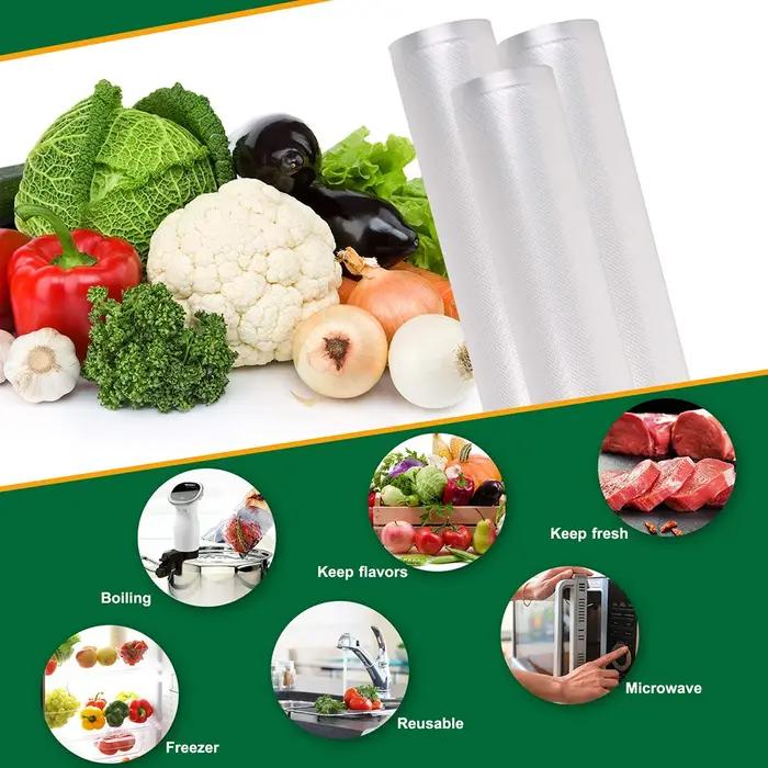 Sacs à rouler sous vide pour machine d'emballage sous vide, emballage alimentaire, sacs de conservat