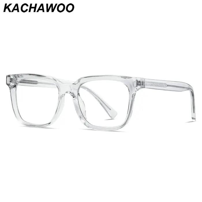 Kachawoo anti lumière bleue lunettes TR90 acétate hommes lunettes carrées cadre pour femmes tendance