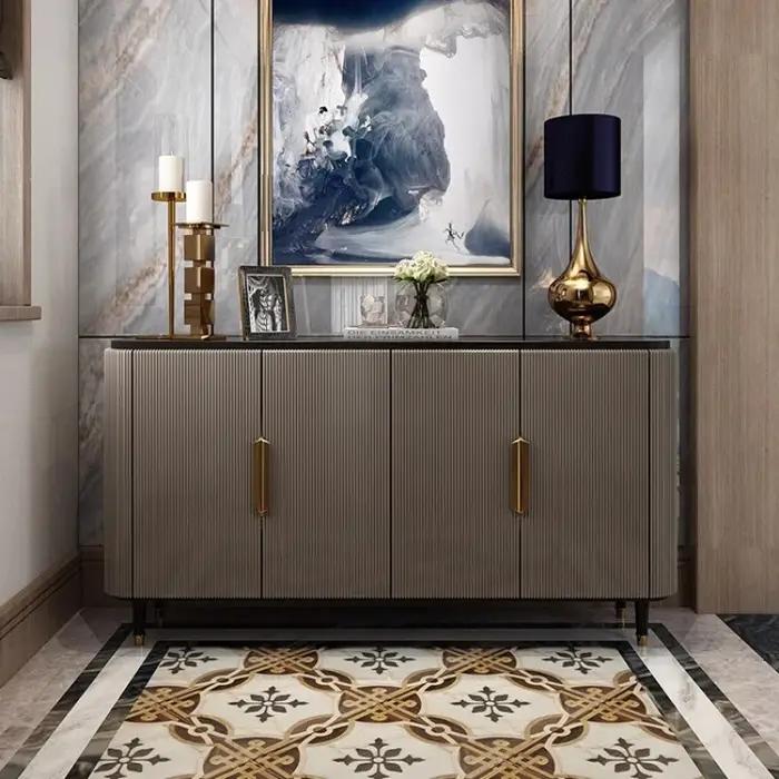 Commode à 3 niveaux pour la pièce, tiroir amovible, étagère de rangement pour chaussures, commode po
