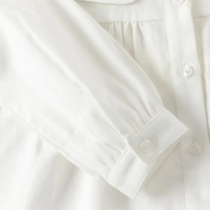 Ensemble deux pièces Dave Bella pour bébé : haut blanc doux et pantalon élastique – Collection Print