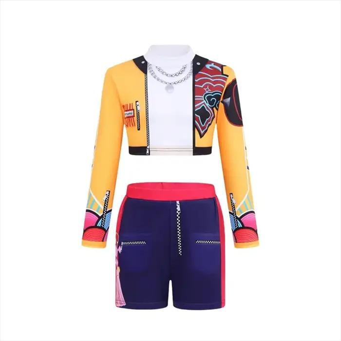 Ensembles de vêtements pour filles, costumes de Cosplay de dessin animé pour enfants, spectacle sur