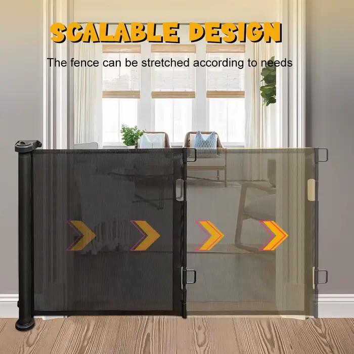 Porte d'escalier extensible 0-150 Cm, porte de barrière pour bébé, porte de sécurité pour enfants, c