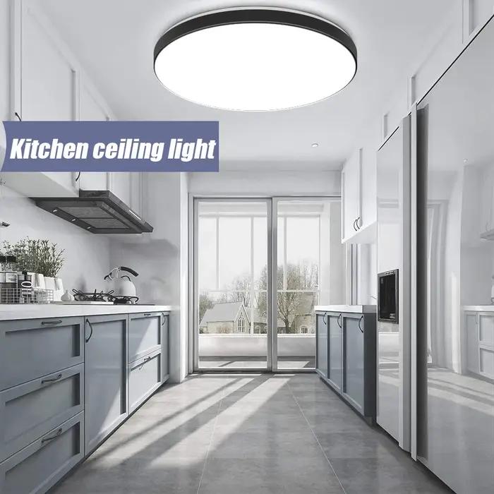 Plafonnier Led rond étanche pour salle de bain, cuisine, 30W 40W, pour salon, balcon, toilettes, 110