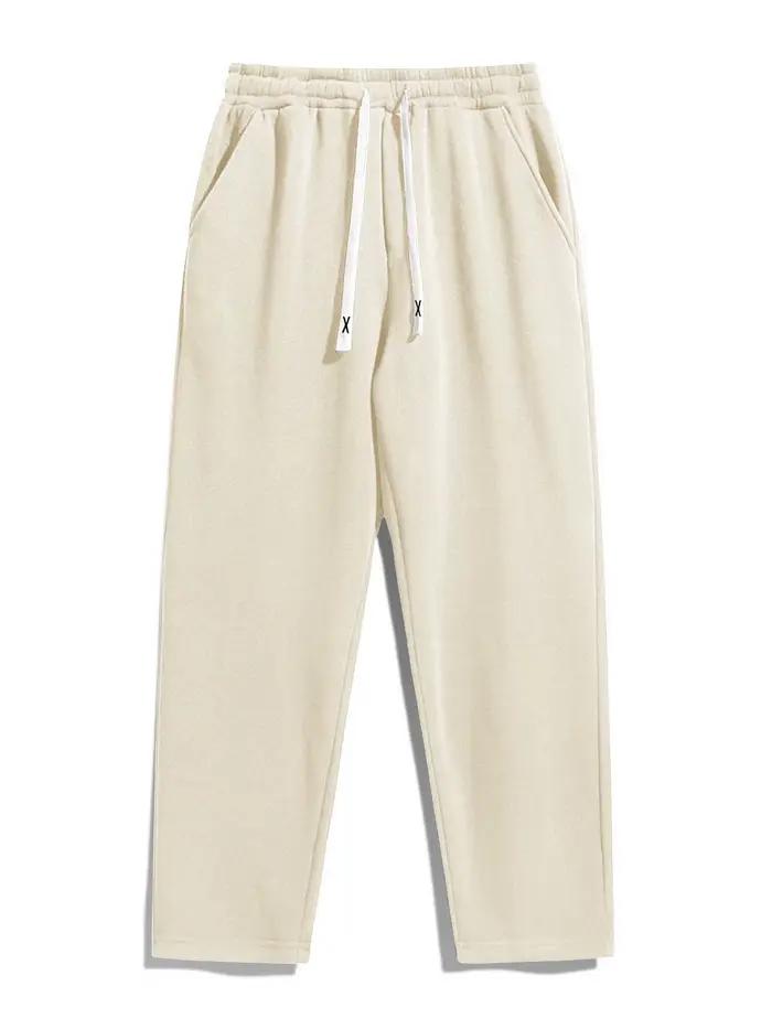 Pantalon de sport décontracté pour homme, 5 pièces, coupe droite, tissu confortable, idéal pour les