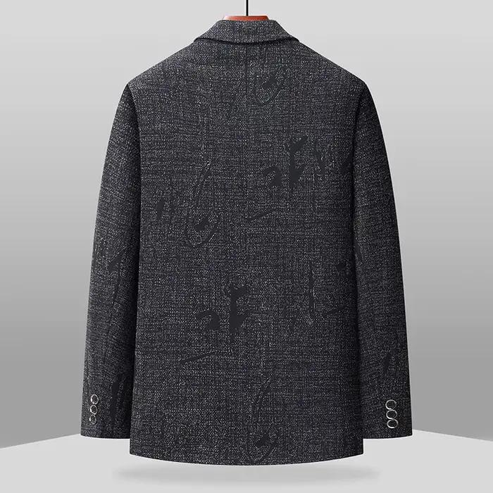 Le nouveau blazer de costume ajusté pour homme, à deux boutons et à simple boutonnage, idéal pour le