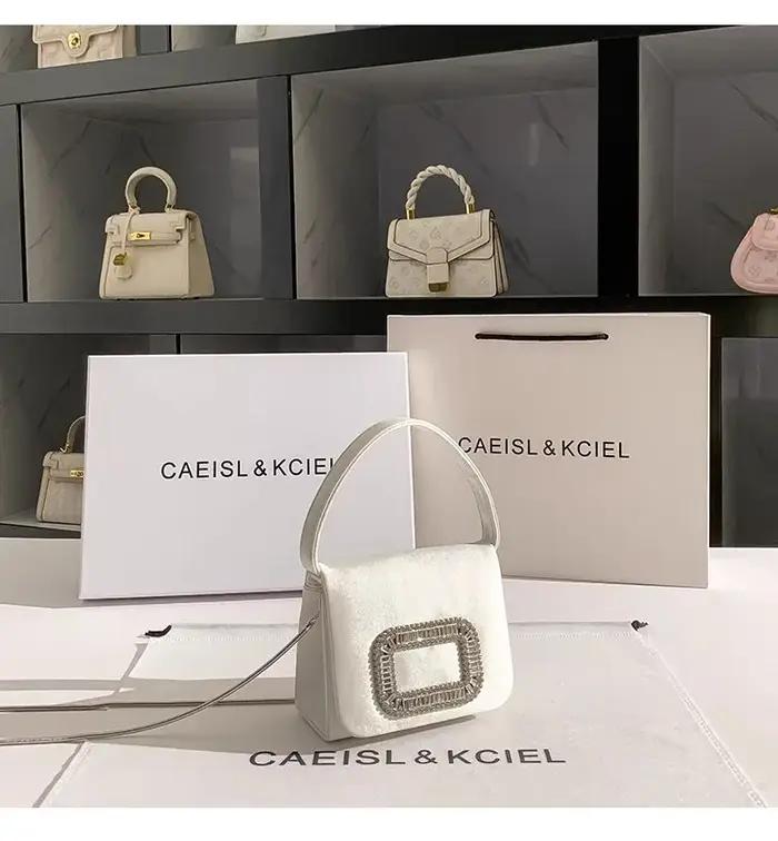 Sac à main à paillettes et diamants brillants pour femmes, Mini sac de luxe en Satin de bonne qualit