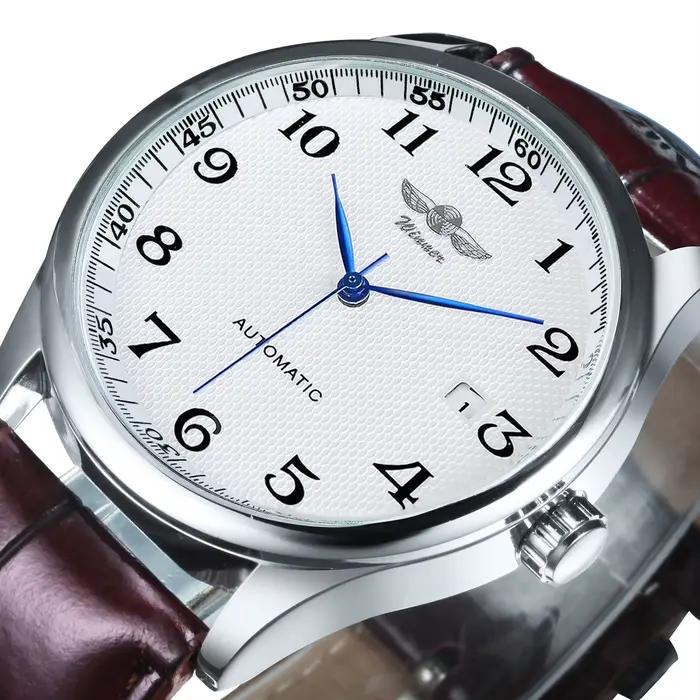 WINNER – montre d'affaires pour hommes, classique, rétro, automatique, mécanique, marque de luxe, br