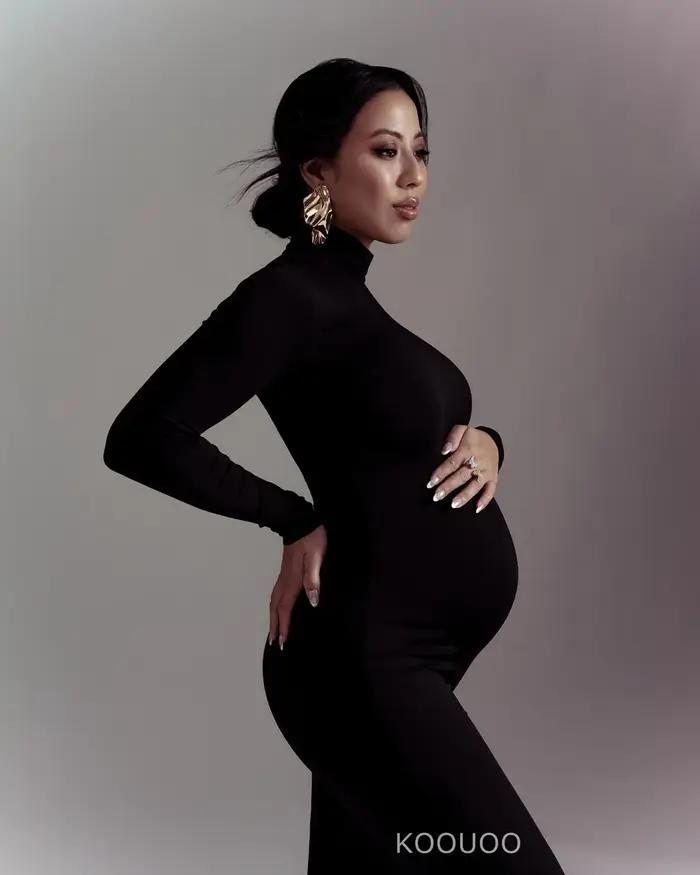 Robes de maternité pour séance photo grossesse femmes moulante Maxi robes longues vêtements pour pho