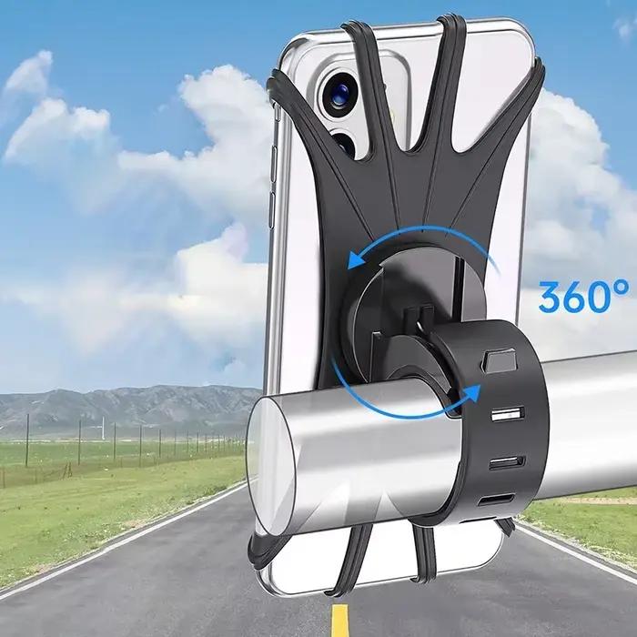 Support de téléphone portable pour vélo et moto universel pour iPhone Samsung Xiaomi conduite en extérieur