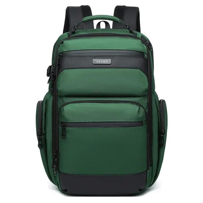 Ozuko – sac à dos étanche multifonctionnel pour hommes, sac à dos pour ordinateur portable 15.617.3