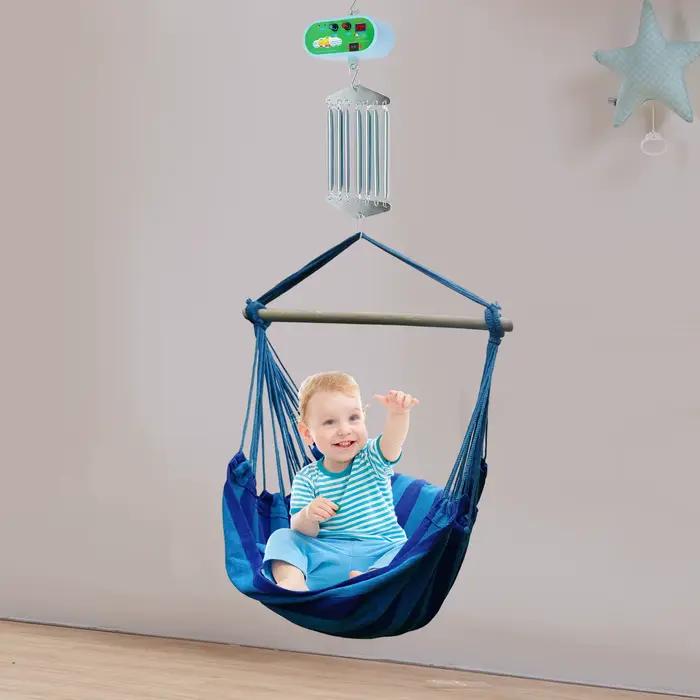 Berceau électrique à ressort pour bébé à 7 ressorts, contrôle avec réglages réglables, charge de 20k