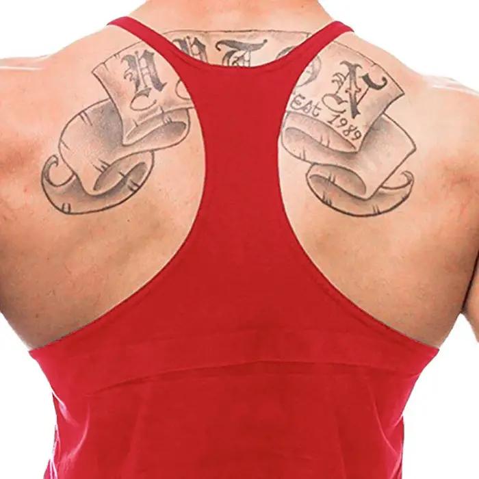 NO PAIN NO GAIN Imprimé Gym Fitness T-Shirt Hommes Musculation Sport Sans Manches Gilets Coton Respi