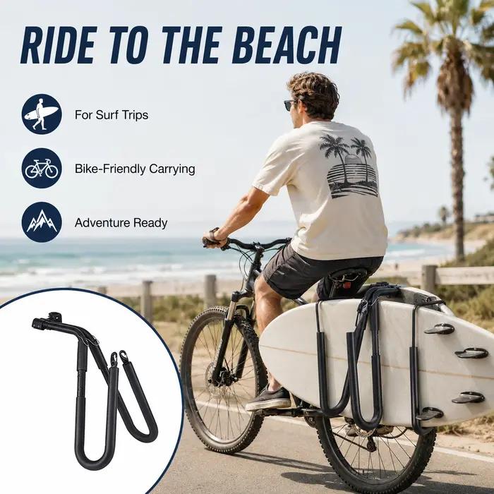 Support de transport pour vélo et kayak, support pliable et réglable avec bras rembourrés pour canoë, paddleboard, planche de surf et équipement de transport extérieur