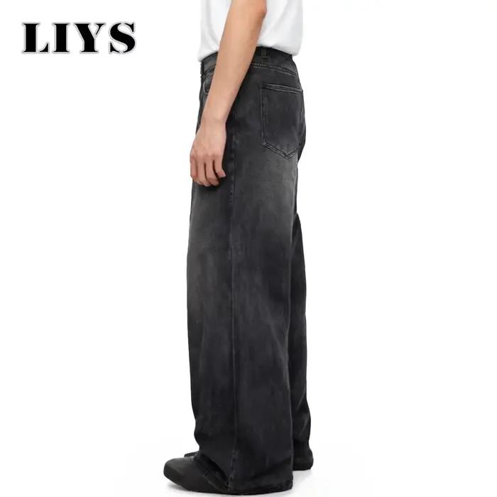 Jean quatre saisons pour hommes Version coréenne étudiant pantalon décontracté américain rétro gris
