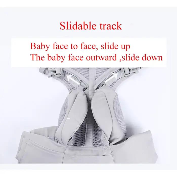 Porte-bébé Ergobaby toutes positions, sling bébé avec tissu en coton respirant pour les quatre saiso