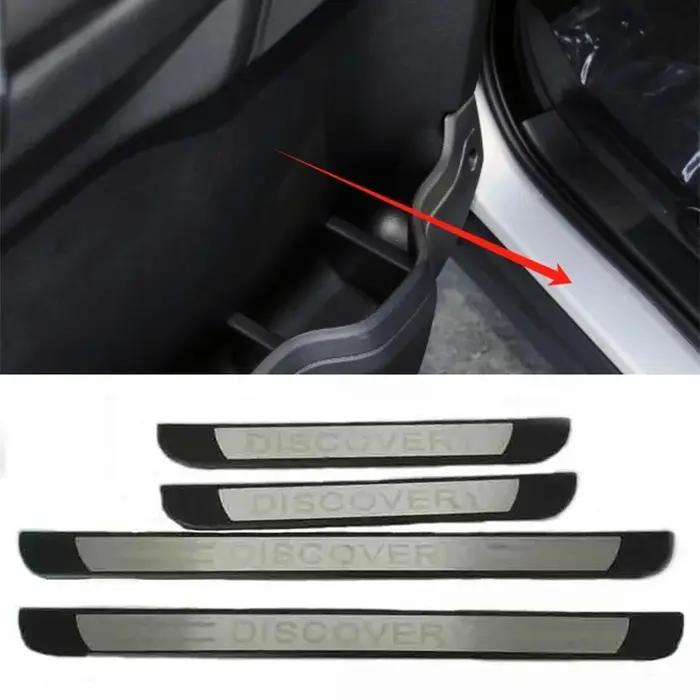 Pédale de seuil de porte de voiture en acier inoxydable ABS, couvercle de décoration de plaque de se