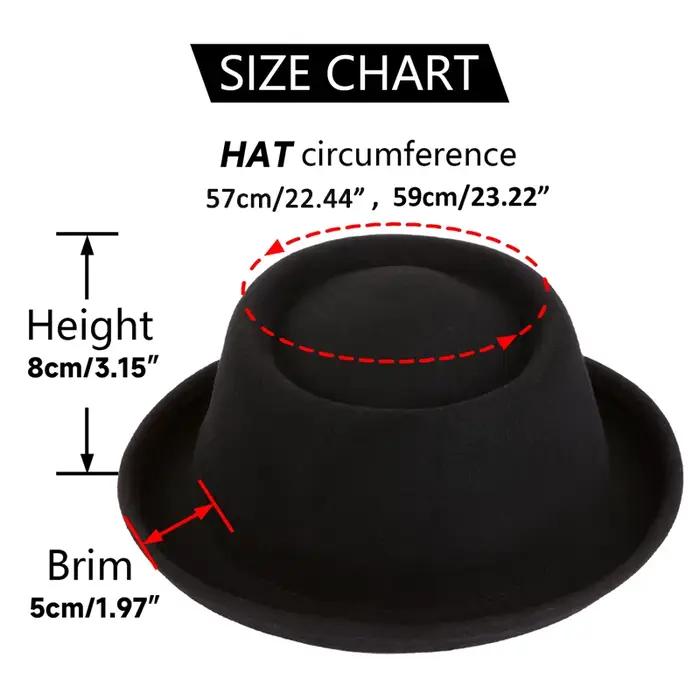 Chapeau Fedora 100% laine pour tarte de porc, pour femmes et hommes, automne et hiver, chapeau de po