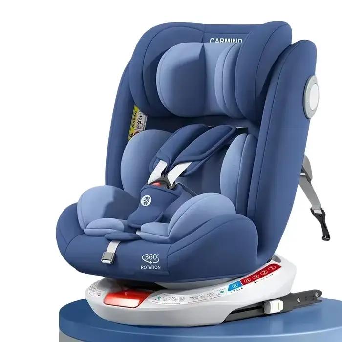 Siège auto de sécurité enfant avec support 360 degré interface en acier ISOFIX pour enfants de 0 à 12 ans sécurité confort rotation facile