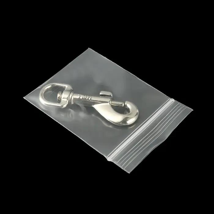 TETP 100 pièces 20 fils Mini sacs en plastique transparents à fermeture éclair petits bijoux accesso