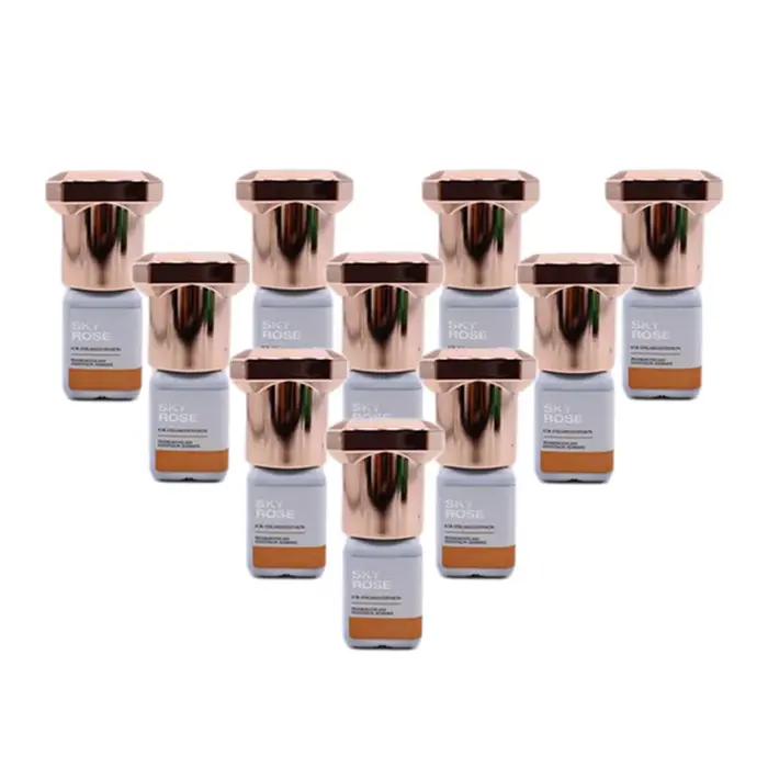 Colle Rose ciel forte à séchage rapide pour Extensions de cils, 5/10 pièces, 5ml, rétention adhésive