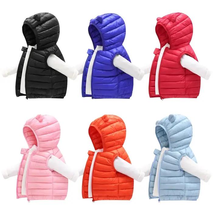 Gilet chaud en coton pour bébés garçons et filles, vêtements d'automne et d'hiver pour enfants de 1