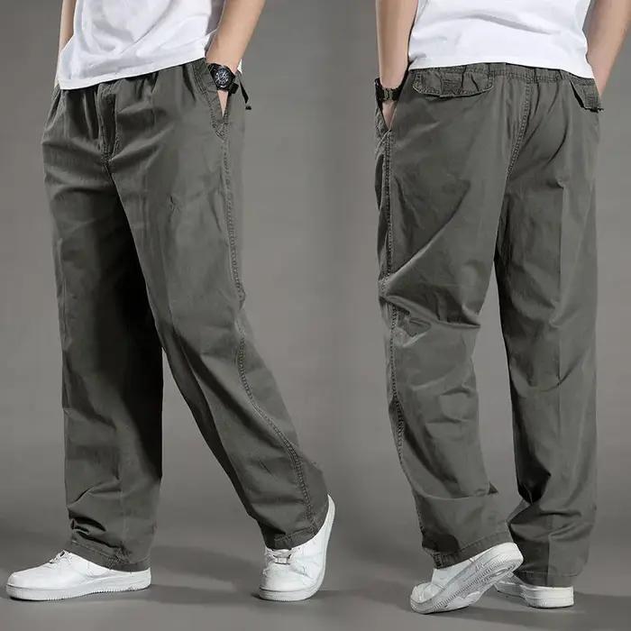 Pantalon Cargo homme été printemps coton vêtements de travail nouveau en grande taille 6XL décontrac