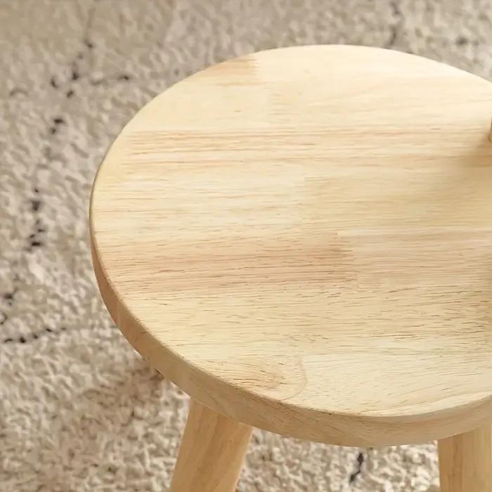 1pc petit tabouret créatif, oreilles de lapin mignonnes petit tabouret en bois massif, tabouret déco