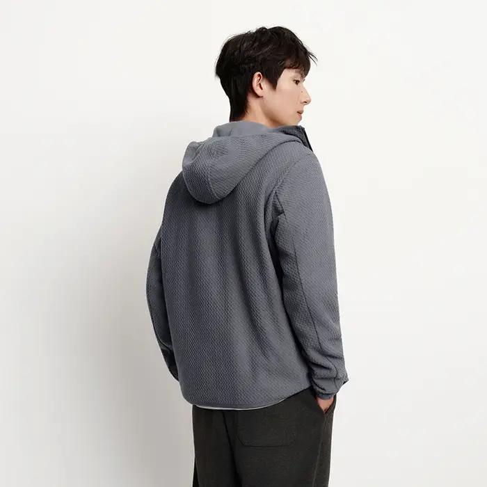 Semir veste hommes antistatique polaire tricot 2025 hiver nouveau haut à capuche Patchwork extérieur