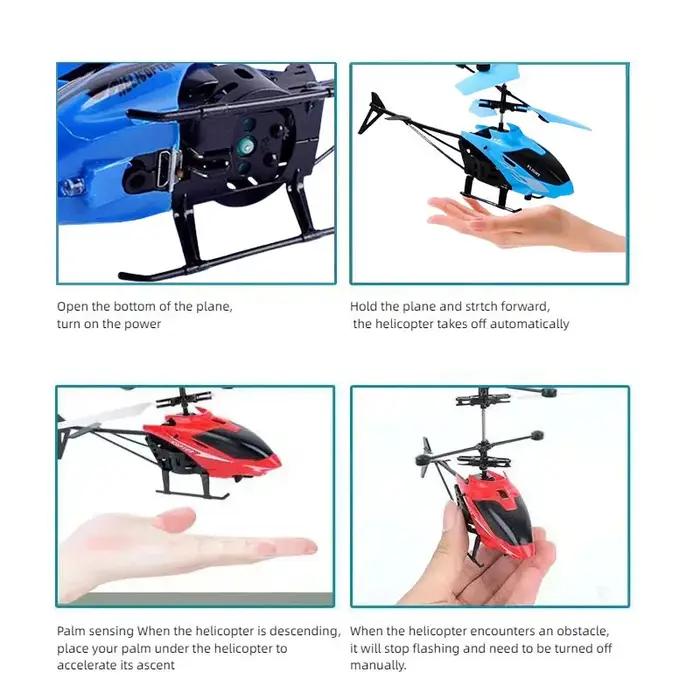 Mini drone RC rechargeable, télécommandé, sûr, résistant aux chutes, hélicoptères RC, jouets pour en