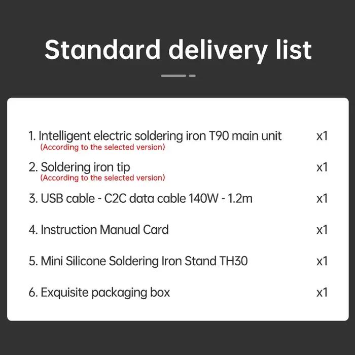 ALIENTEK T90 fer à souder intelligent PD 140W température réglable DC 28V 80-450 ℃ Kit de station