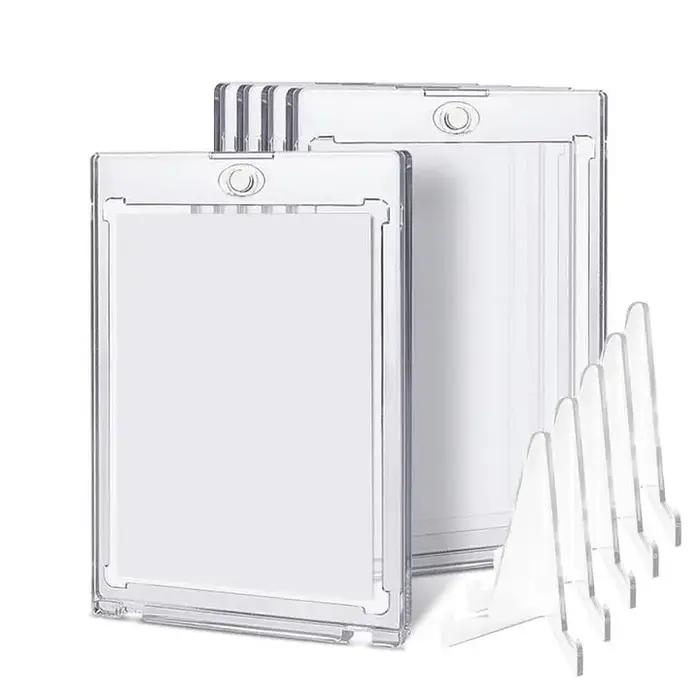 Ensemble de porte-cartes magnétiques 35PT, vitrine adaptée au jeu YuGiOh Pokmon, manches de cartes d