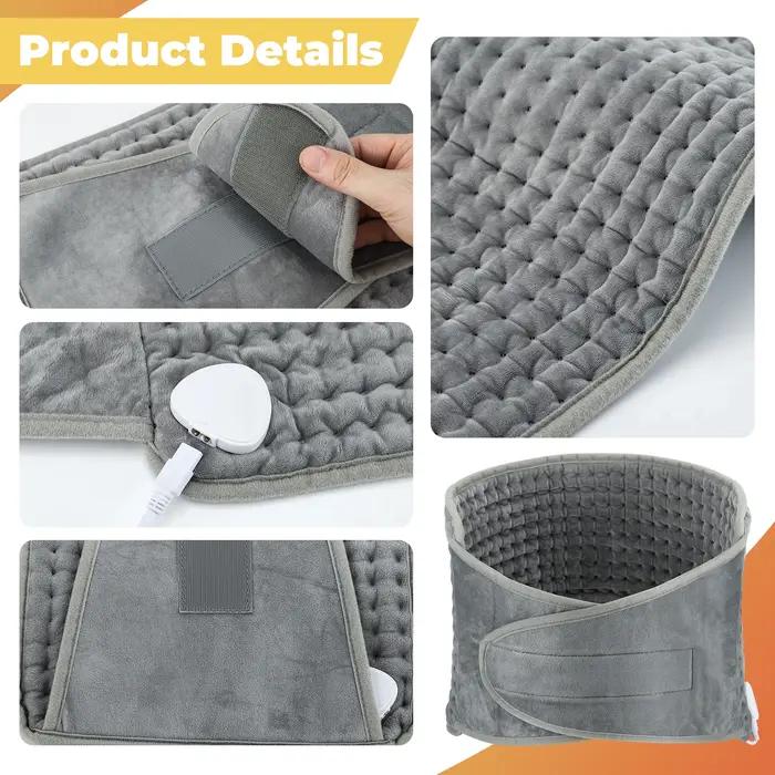 Ceinture chauffante électrique, coussin thermique Portable, pour le bureau et la maison, température