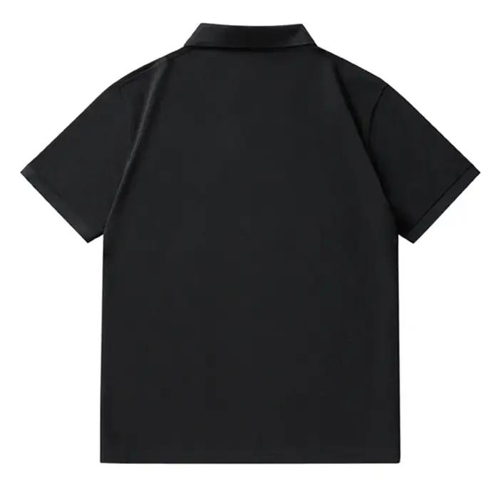 Hommes grande taille Polo surdimensionné 6XL 7XL été à manches courtes t-shirts noir ample homme che
