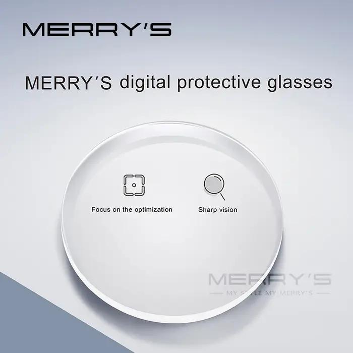 MERRYS Prescription série 1.56 1.61 1.67 1.74 CR-39 résine asphérique lunettes lentilles myopie hype
