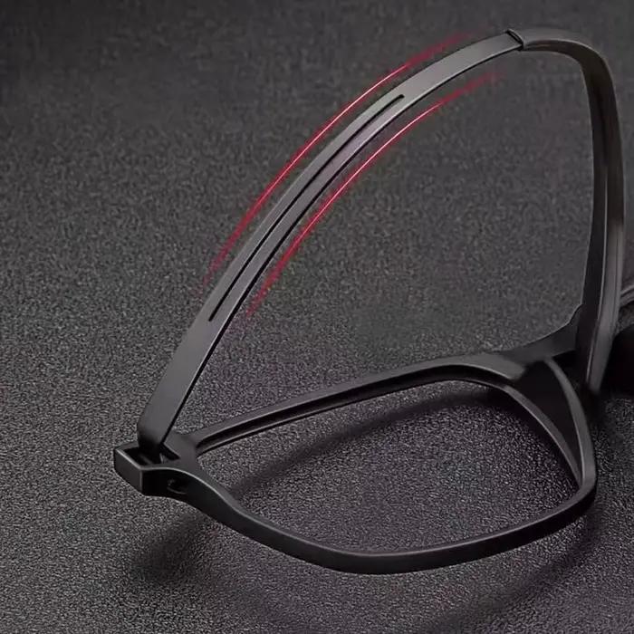Lunettes de lecture anti-lumière bleue en titane pur pour hommes, lunettes de presbytie, dioptrie +