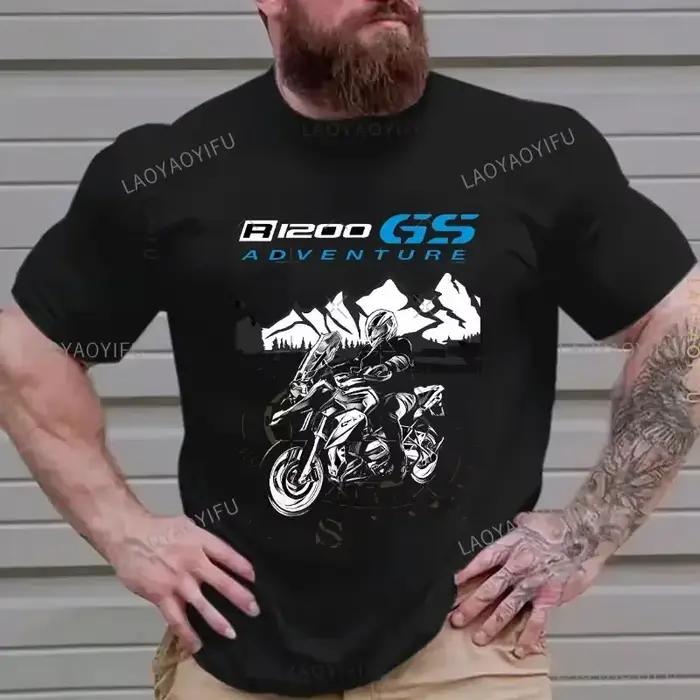 Mode R1200GS moto aventure RT1200 R1200RT R1200 Fans coton T-Shirt je suis un GS Overlander Ride ave