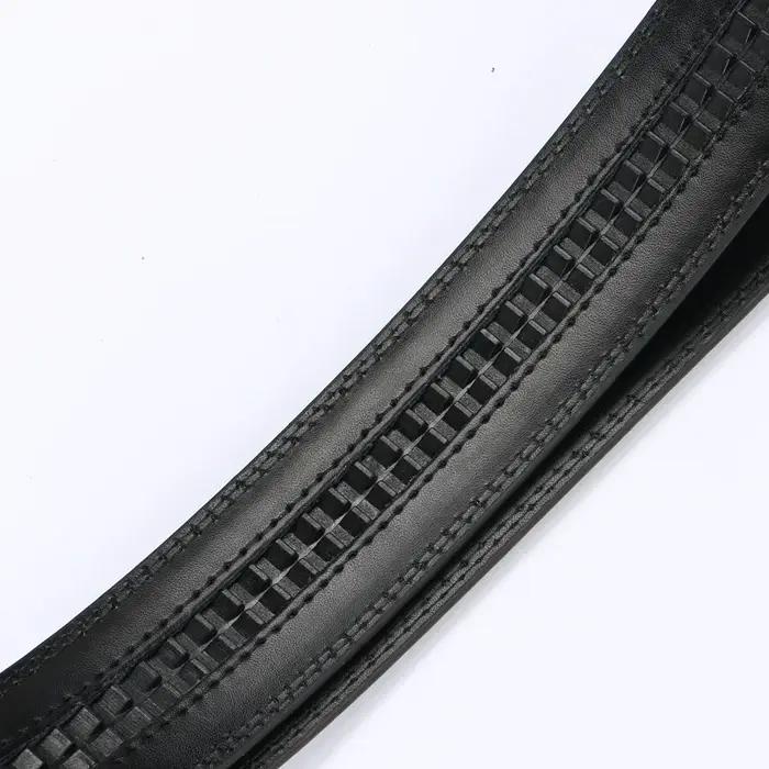 Ceintures à boucle automatique pour hommes, sans boucle, de marque, de haute qualité, véritable sang