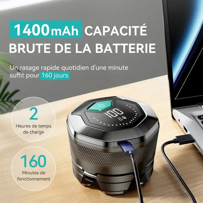 Rasoir électrique KENSEN 6D flottant magnétique pour rasage sec humide tondeuse à barbe recharge USB homme occasions quotidiennes cadeaux