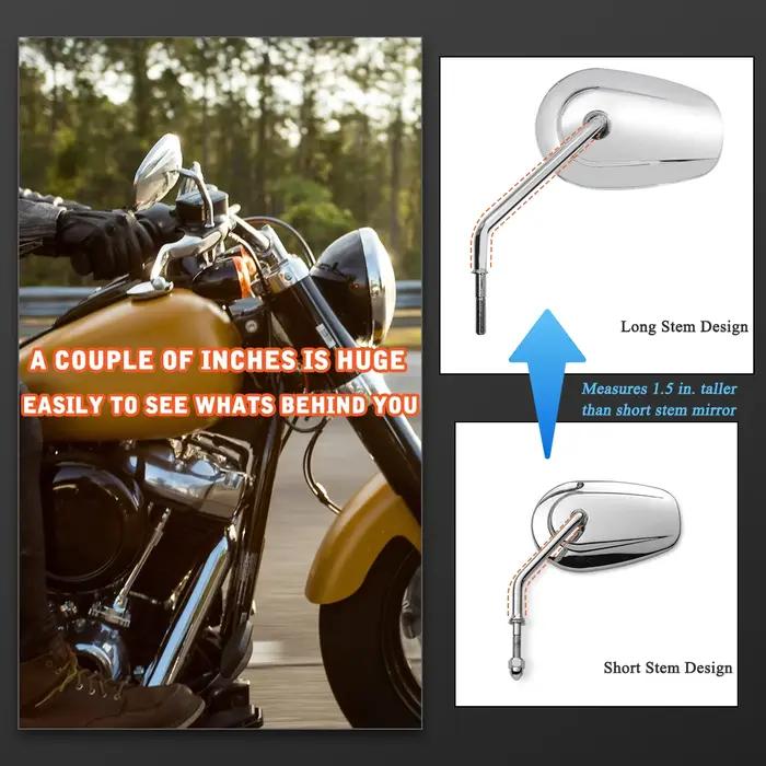 Rétroviseurs pour Harley 1982 – 2025 Touring Road Glide Electra Glide Road King Street Glide Sportst