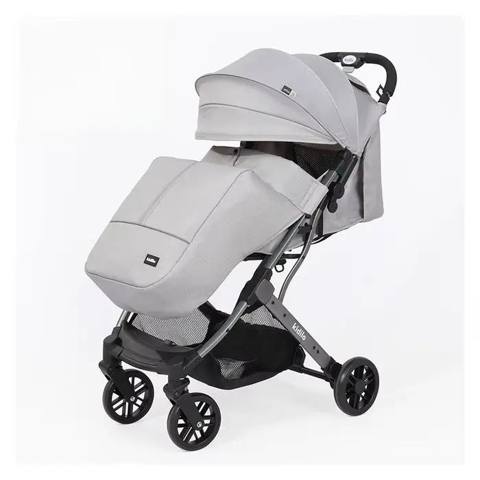 Poussette pour bébé à Absorption des chocs, paysage élevé, portable, pliable, de voyage, assise et a