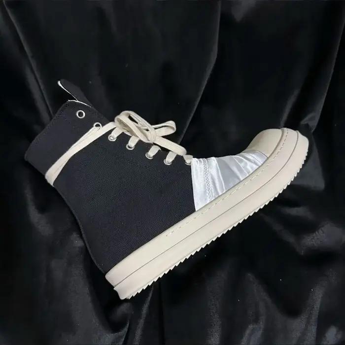 Ro marque Ro hommes chaussure femmes Sneaker blanc toile chaussures haut espadrilles décontractées fermeture éclair luxe