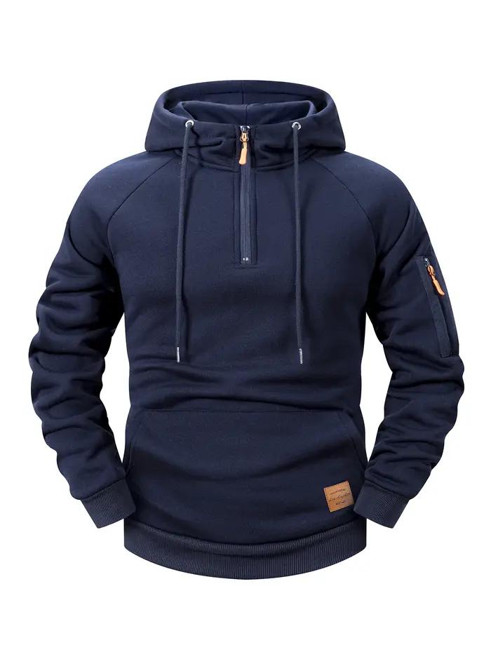 Sweat à capuche pour hommes, mode sport décontractée, rétro Harajuku, manches longues, fermeture écl