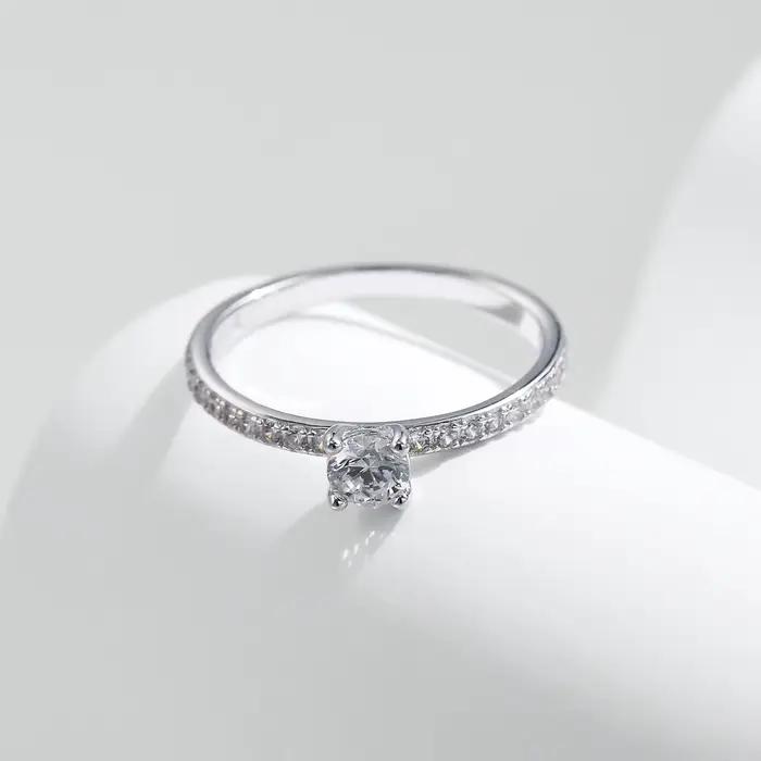 MODIAN D couleur Moissanite bague délicate carré 925 en argent Sterling laboratoire diamant bague po