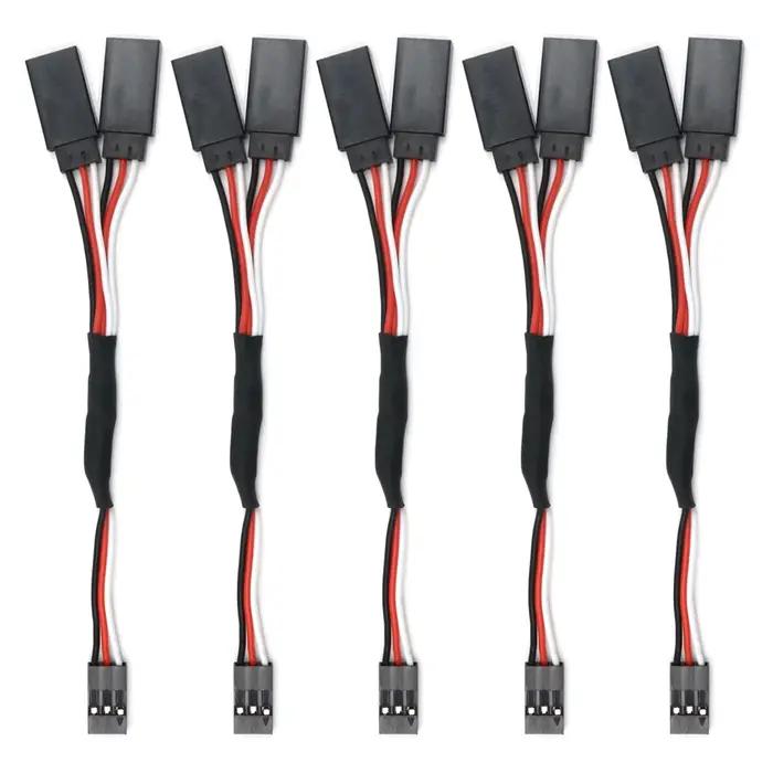 5 pièces 100/150/200/300/500mm RC Servo Y rallonge câble fil de plomb pour RC Servo JR Futaba RC avi