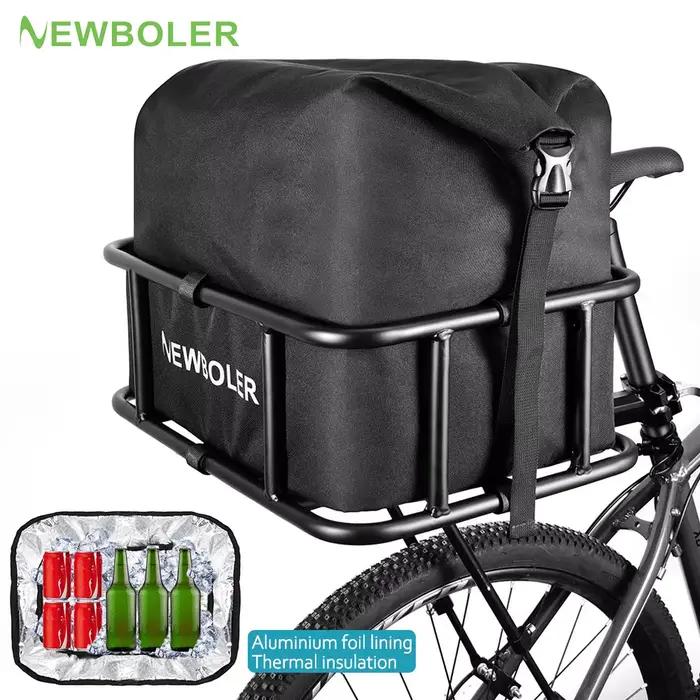 Panier de vélo arrière en métal robuste grand panier de support vélo arrière pour vélo et vélo électrique occasions quotidiennes randonnées cadeau pour amateurs de vélo