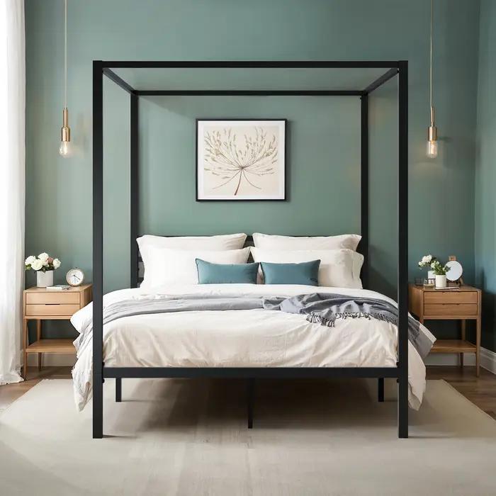 Cadre de lit de salle de bain OMIC CanAmendments, 4 affiches améliorées, 3 barres transversales en m