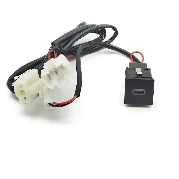 Chargeur rapide de Type C pour voiture VW Golf 6 MK6, prise d'interface de rénovation USB QC3.0, com