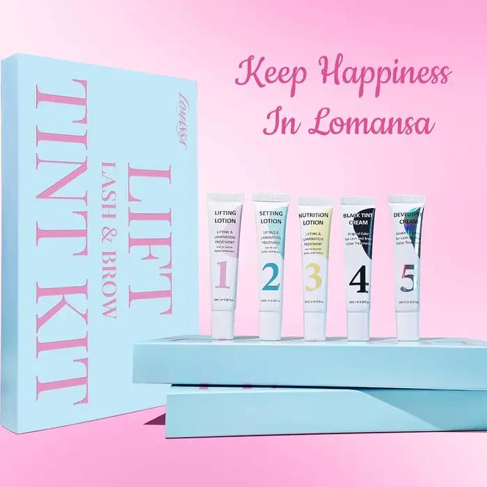 Kit Lomansa Lash Lift et Coloration Noir Intense pour Cils – Tenue Forte 4 Semaines