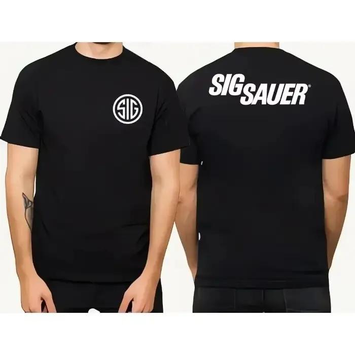 T-shirt décontracté pour homme, nouveau style été 2026, motif Sig Sur Gun, haute qualité, confortabl