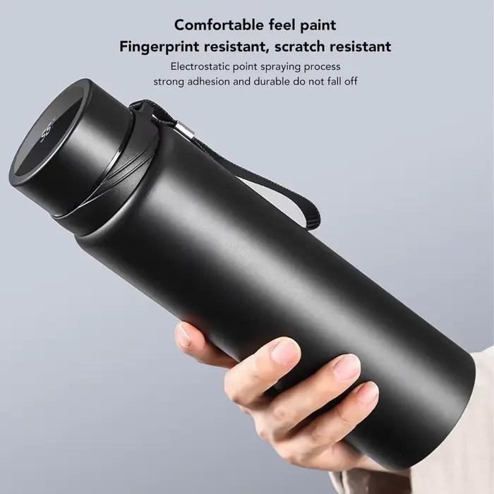 Bouteille d'eau isolée en acier inoxydable de 1000ml, garde les boissons chaudes ou froides pendant